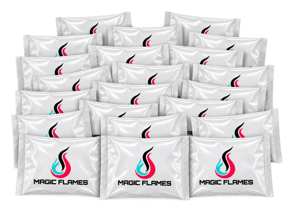 Magic Flames 25 pack of fire color changing packets, the most popular size