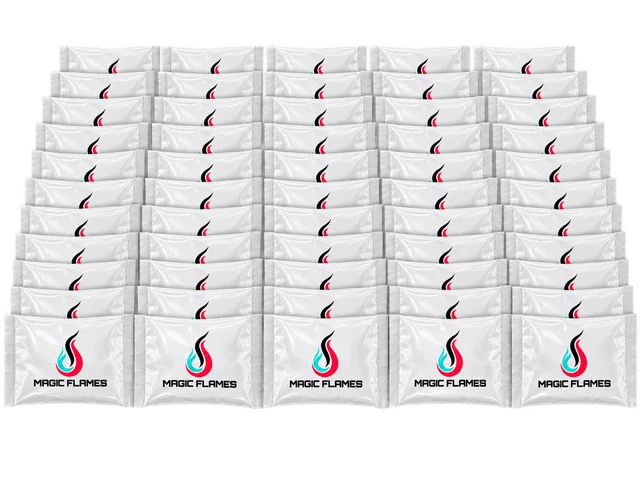 Magic Flames 50 pack of fire color changing packets