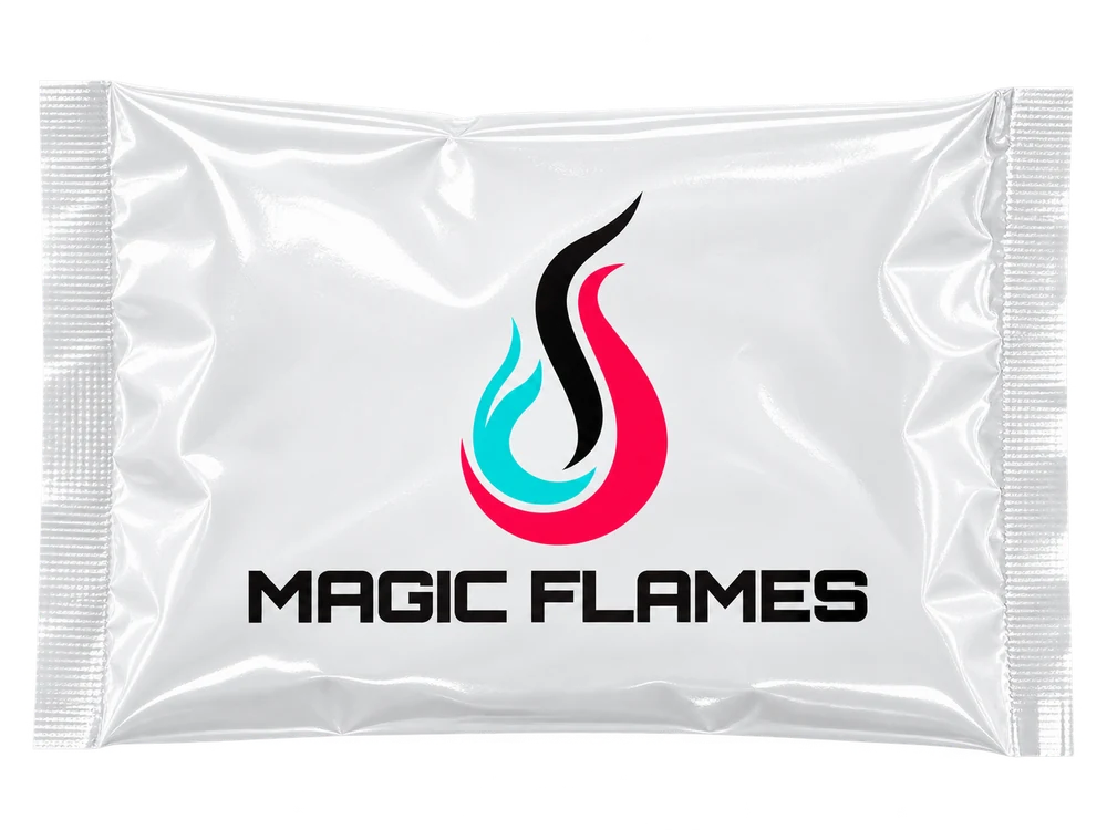 A single sealed Magic Flames packet